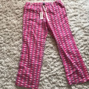 Vineyard Vines Pink pajama pants Whale Dots Print